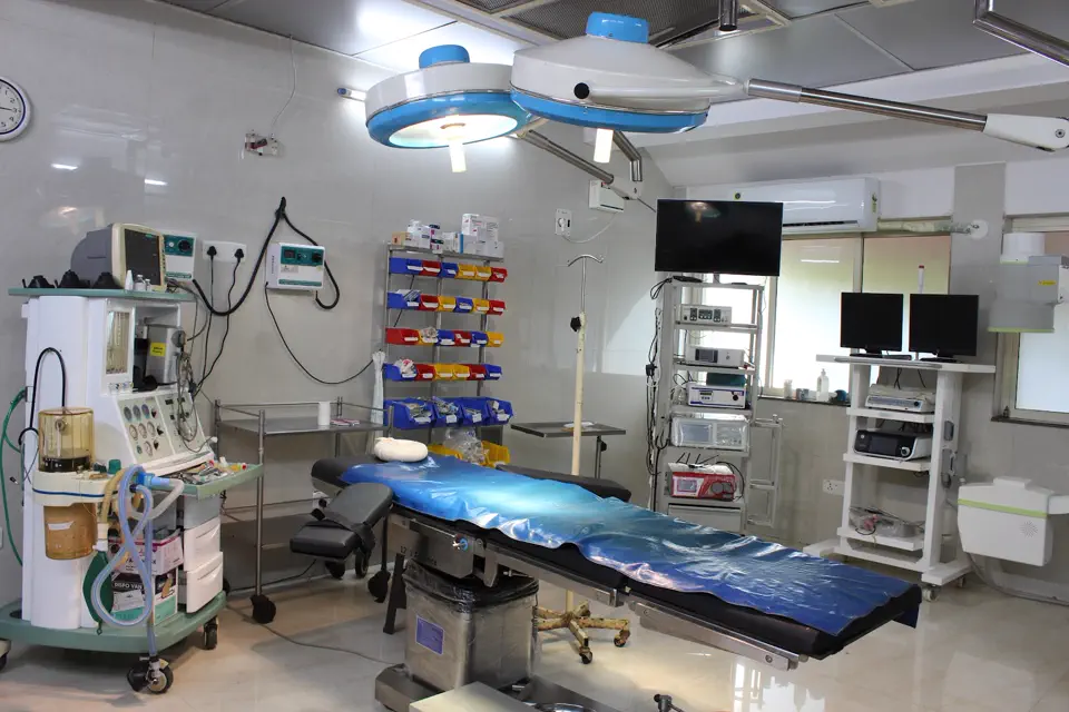 The operating theatre at Pai Hospital, Vasco-da-Gama, Goa